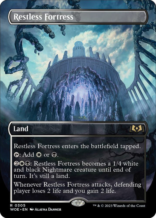 Restless Fortress (Borderless) 305 Rare Wilds of Eldraine Foil NM/M