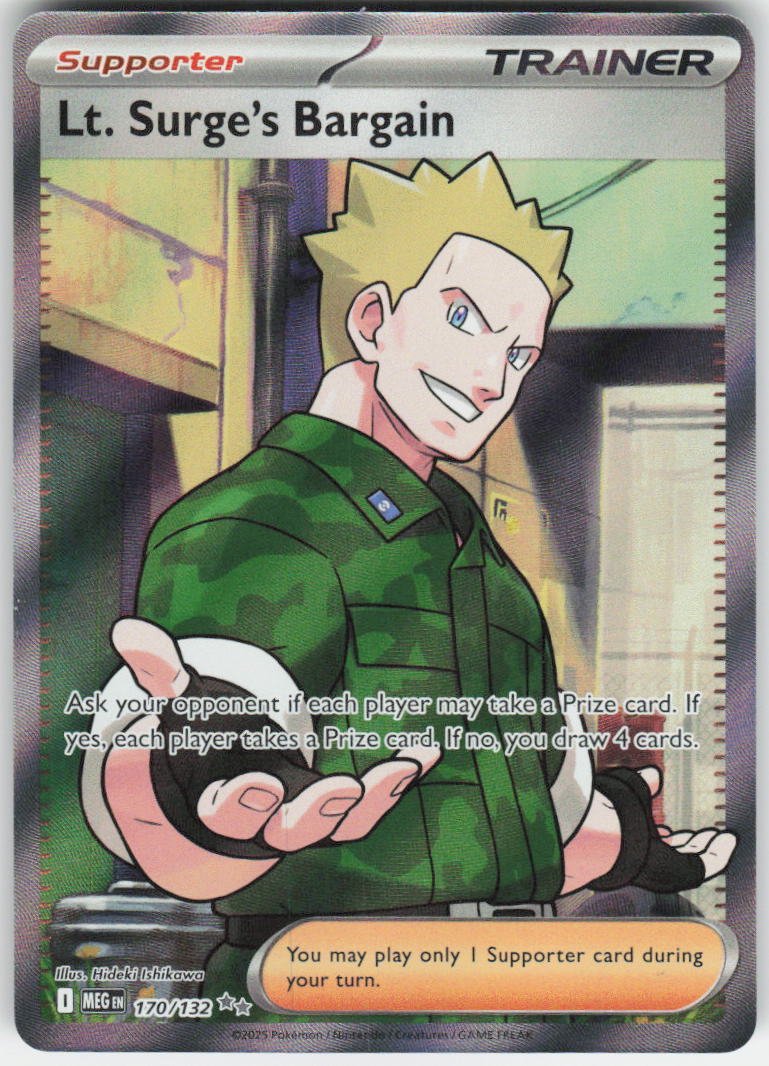 Lt. Surge's Bargain - Ultra Rare ME01: Mega Evolution 170/132 NM