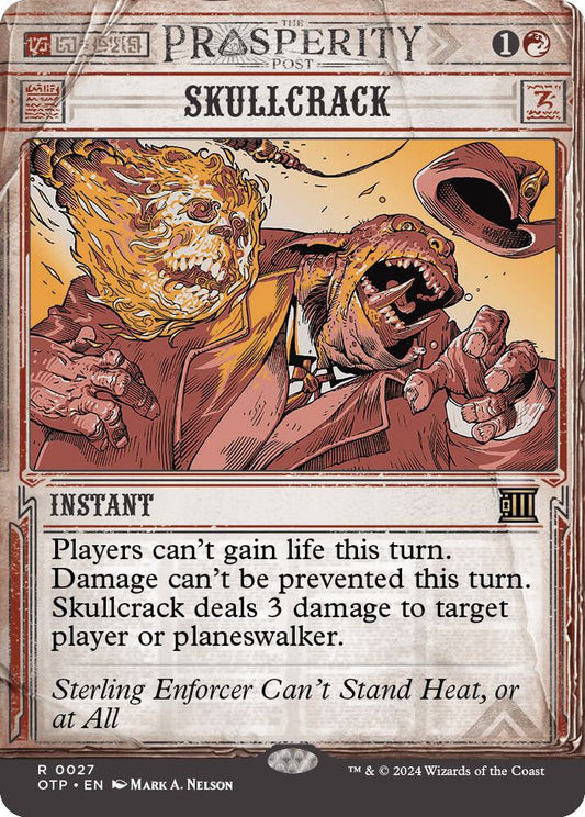 Skullcrack 27 Rare Outlaws of Thunder Junction: Breaking News NM/M