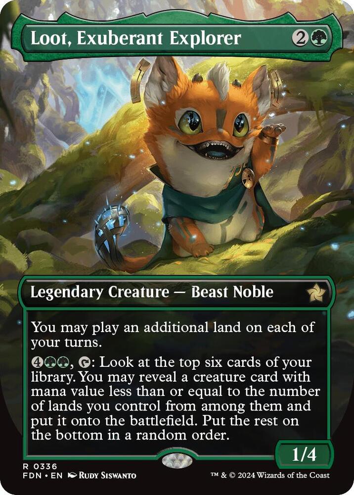 Loot, Exuberant Explorer (Borderless) 336 Rare Foundations NM/M