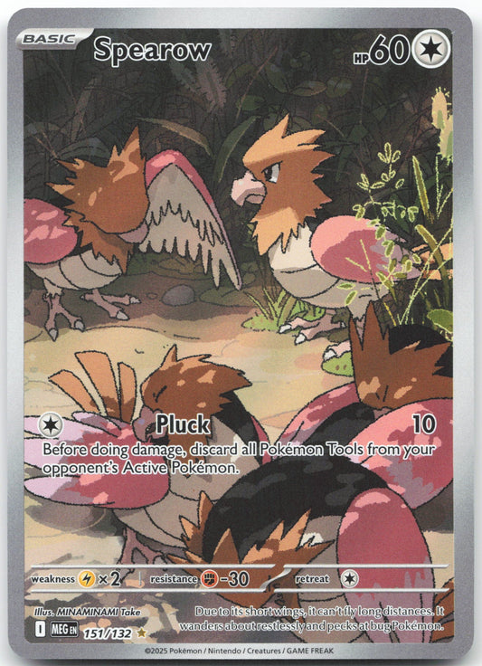 Spearow - Illustration Rare ME01: Mega Evolution 151/132 NM