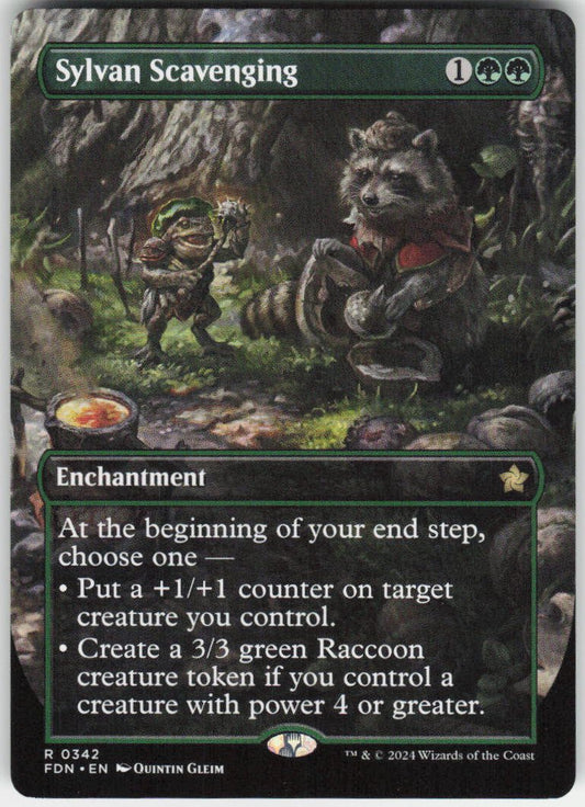 Sylvan Scavenging (Borderless) R Foundations 342 NM