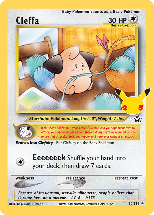 Cleffa 20/111 Classic Collection Celebrations: Classic Collection NM/M