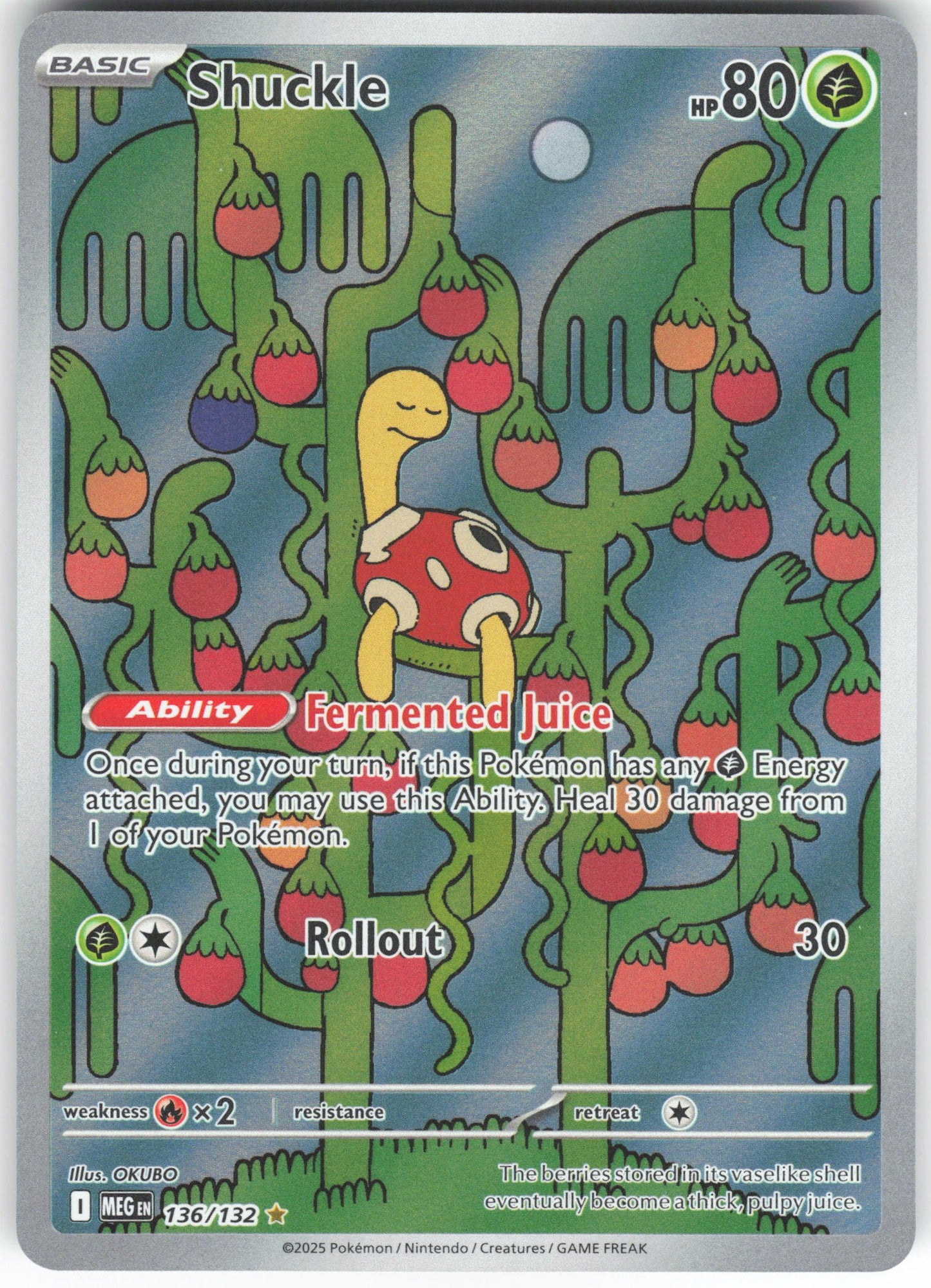 Shuckle - Illustration Rare ME01: Mega Evolution 136/132 NM