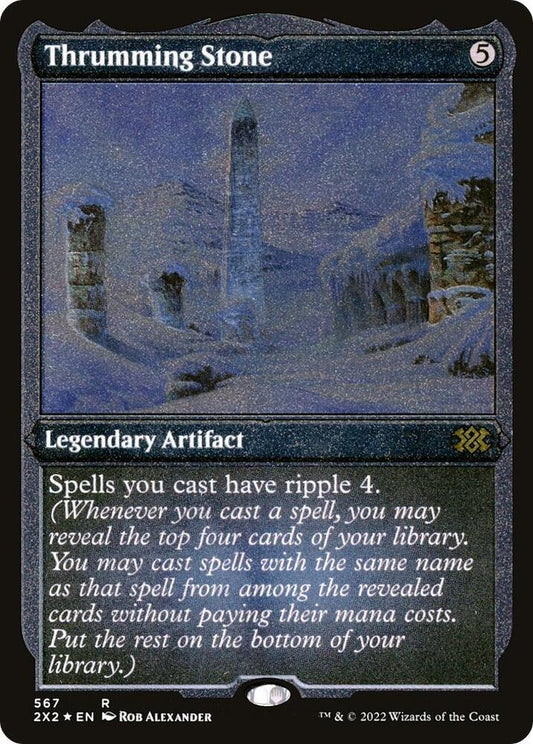 Thrumming Stone (Foil Etched) 567 Rare Double Masters 2022 NM/M