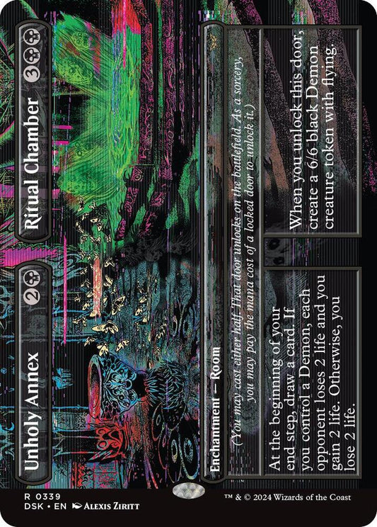 Unholy Annex // Ritual Chamber (Borderless) 339 Duskmourn: House of Horror NM/M