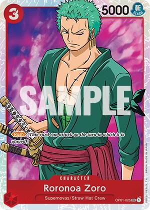 Roronoa Zoro (025) OP01-025 Super Rare Romance Dawn NM/M
