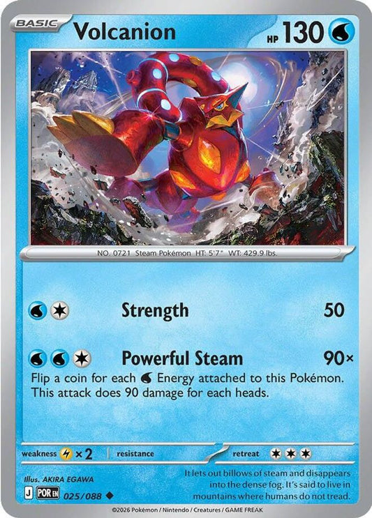 Volcanion 025/088 Uncommon Reverse Holo Perfect Order NM/M