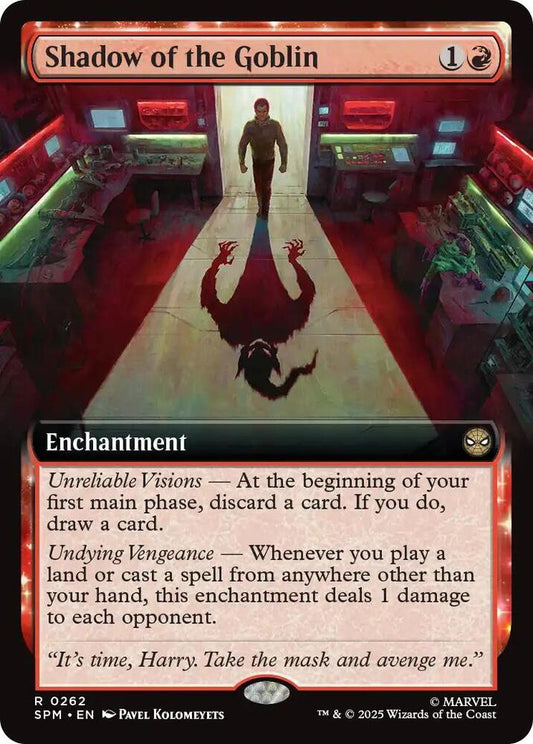 Shadow of the Goblin (Extended Art) 262 Foil Rare Marvel's Spider-Man NM/M