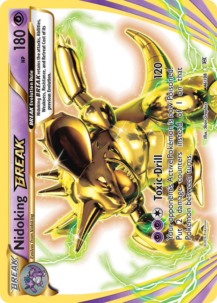 Nidoking BREAK 46/108 BREAK Rare Evolutions NM/M