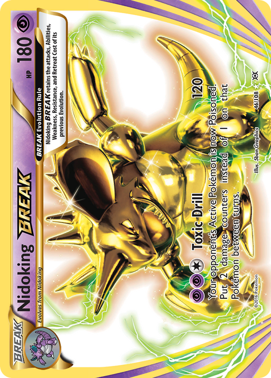 Nidoking BREAK 46/108 BREAK Rare Evolutions NM/M