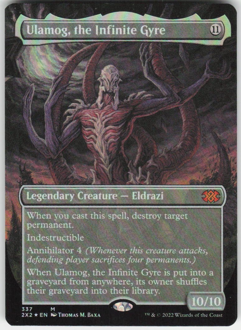 Ulamog, the Infinite Gyre (Borderless Foil) M Double Masters 2022 337 NM