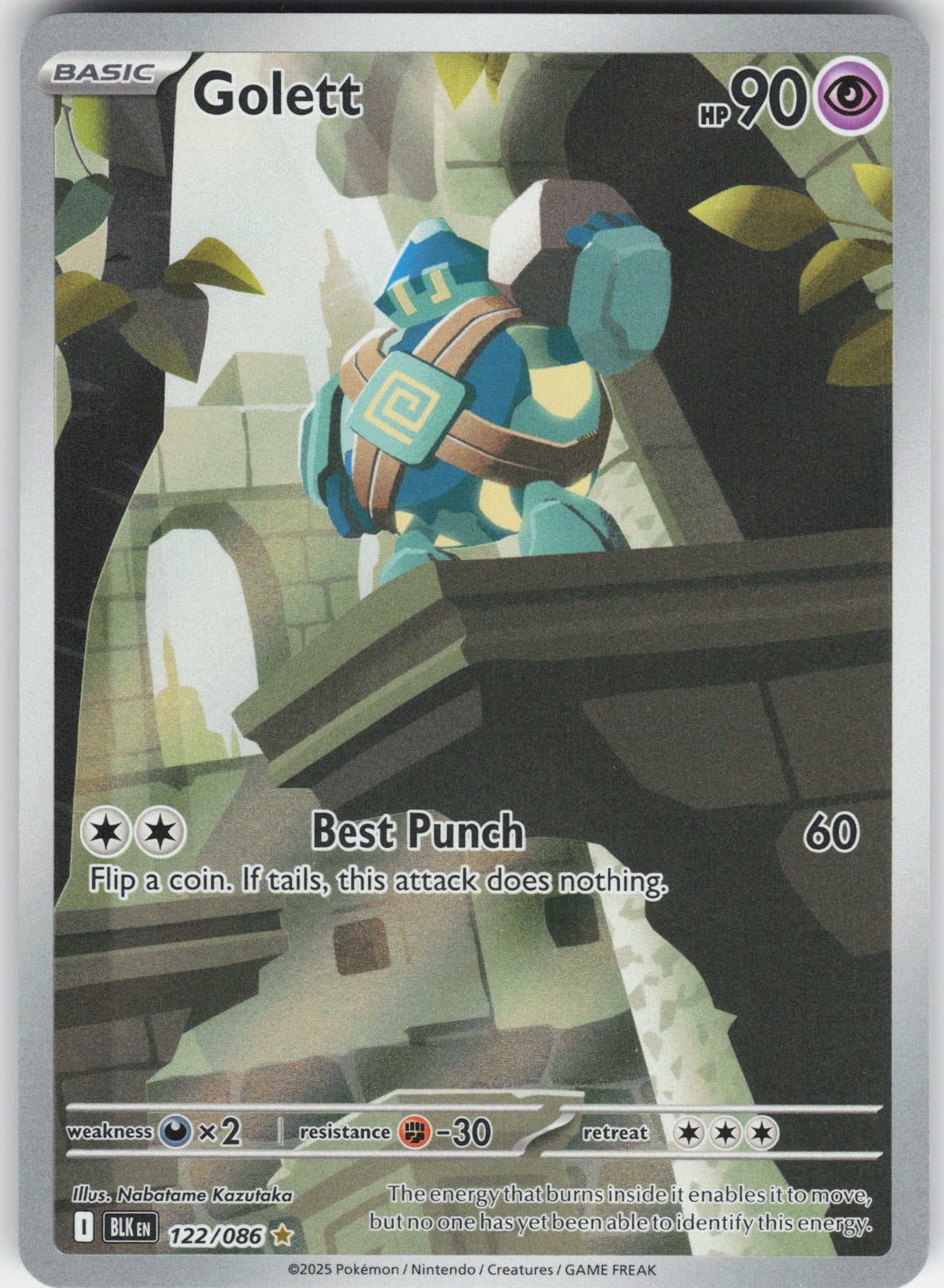 Golett - Illustration Rare SV: Black Bolt 122/086 NM