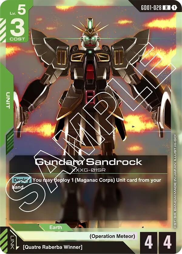 Gundam Sandrock GD01-028 R Newtype Rising NM/M