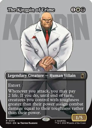 The Kingpin of Crime (Borderless) (0374) 374 Rare Marvel Super Heroes NM/M