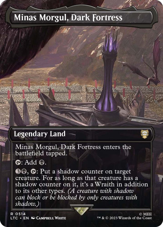 Minas Morgul, Dark Fortress (Borderless) 514 Foil Commander: The Lord of the Rings: Tales of Middle-earth NM/M