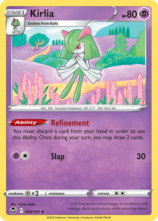Kirlia 068/195 Uncommon Silver Tempest NM/M