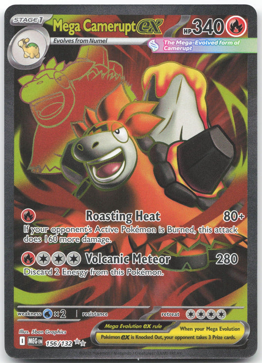 Mega Camerupt ex - Ultra Rare ME01: Mega Evolution 156/132 NM