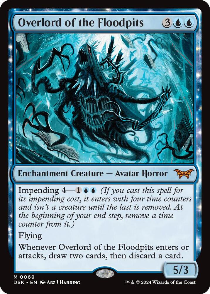 Overlord of the Floodpits 68 Mythic Duskmourn: House of Horror NM/M