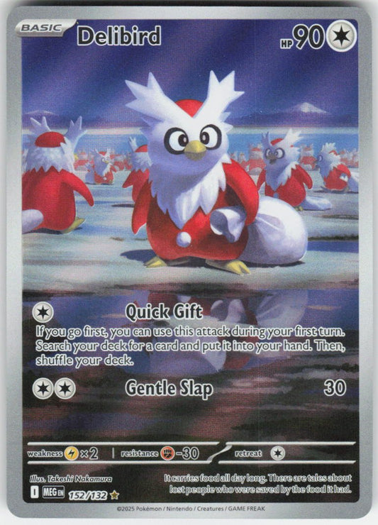 Delibird - Illustration Rare ME01: Mega Evolution 152/132 NM