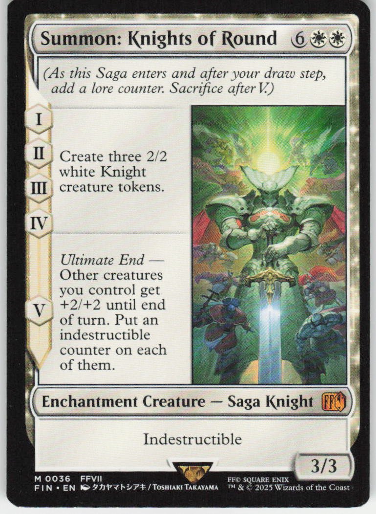 Summon: Knights of Round M FINAL FANTASY 36 NM