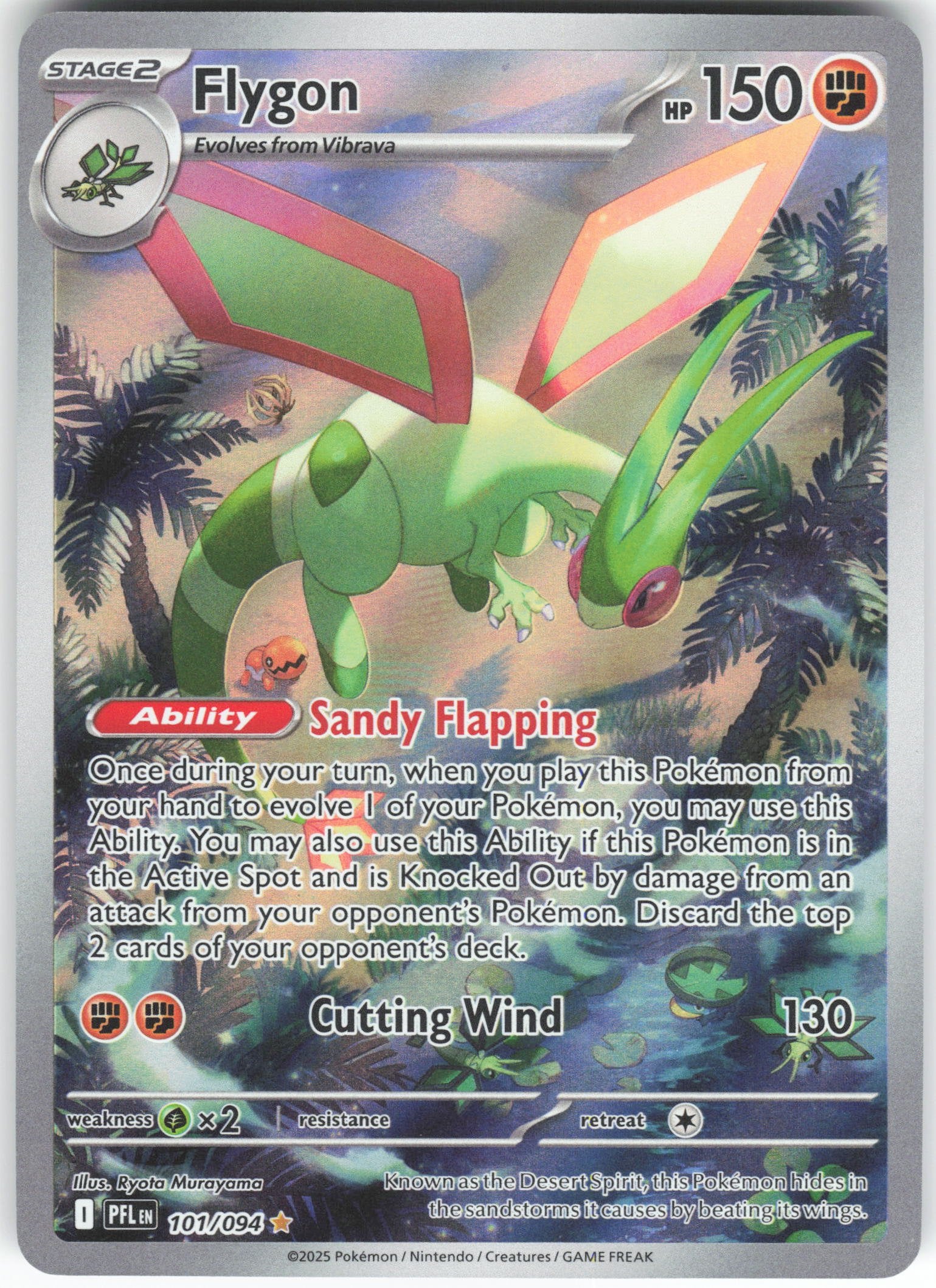 Flygon - Illustration Rare ME02: Phantasmal Flames 101/094 NM