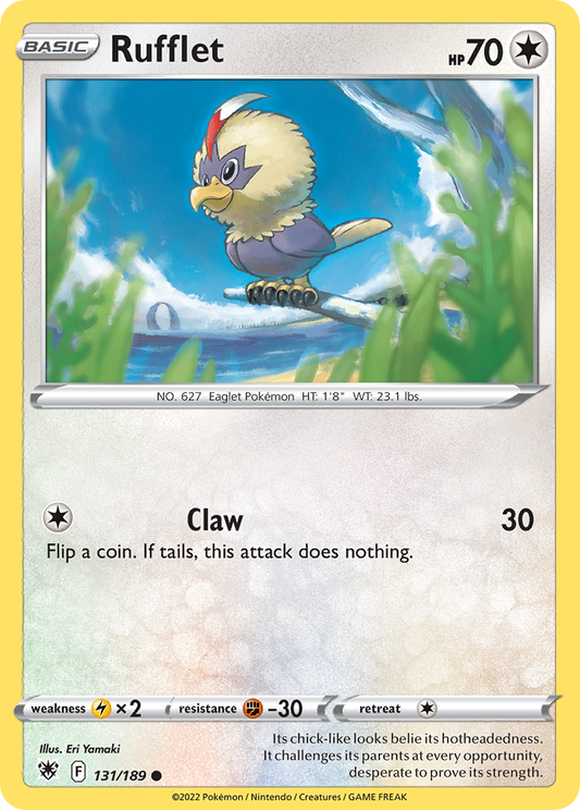 Rufflet 131/189 Common Reverse Holo Astral Radiance NM/LP