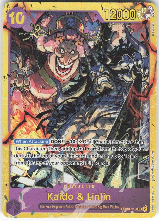 Kaido & Linlin SEC Two Legends OP08-119 NM
