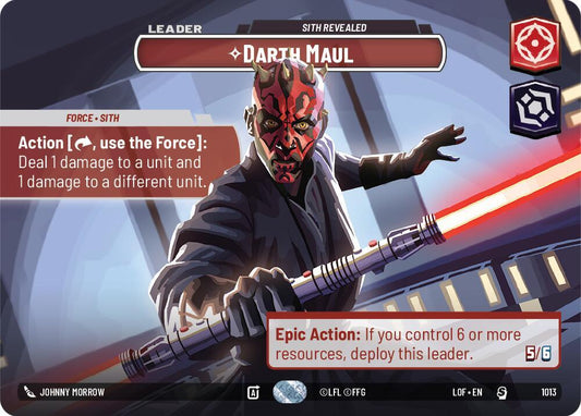 Darth Maul - Sith Revealed (Showcase) 1013 Foil Legends of the Force NM/M