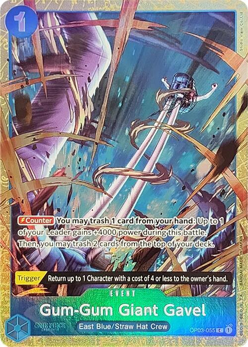 Gum-Gum Giant Gavel (Premium Card Collection -Best Selection Vol. 2-) OP03-055 One Piece Promotion Cards NM/M
