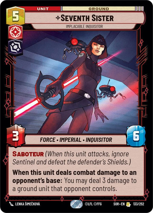 Seventh Sister - Implacable Inquisitor 133/252 Rare Spark of Rebellion NM/M