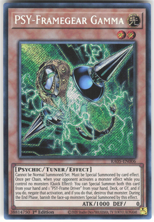PSY-Framegear Gamma (Secret Rare) Secret Rare Rarity Collection 5 RA05-EN006 NM
