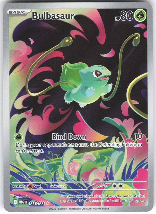 Bulbasaur - Illustration Rare ME01: Mega Evolution 133/132 NM