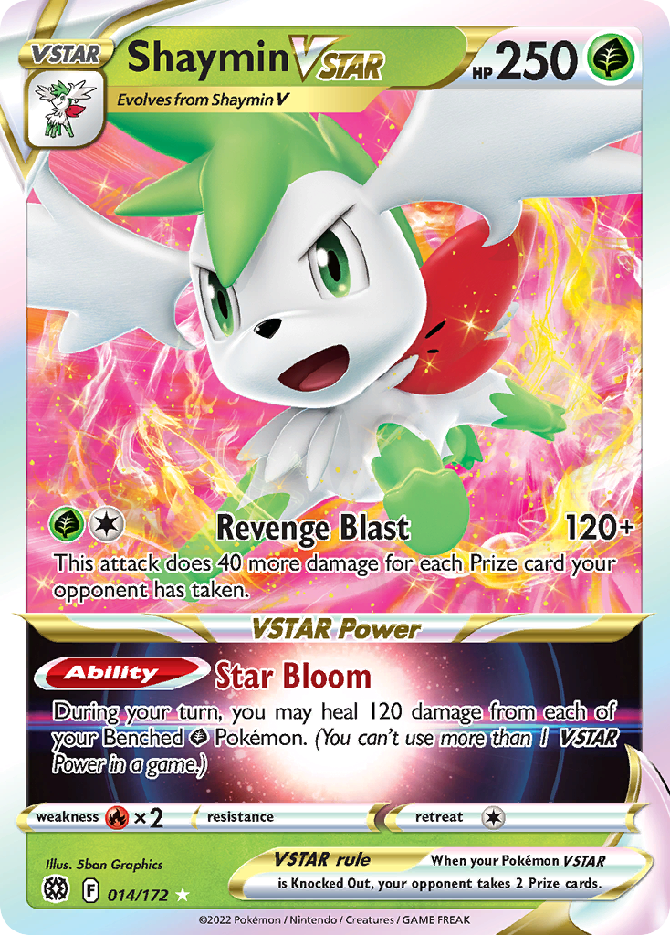 Shaymin VSTAR 014/172 VSTAR Rare Brilliant Stars Holo NM/M