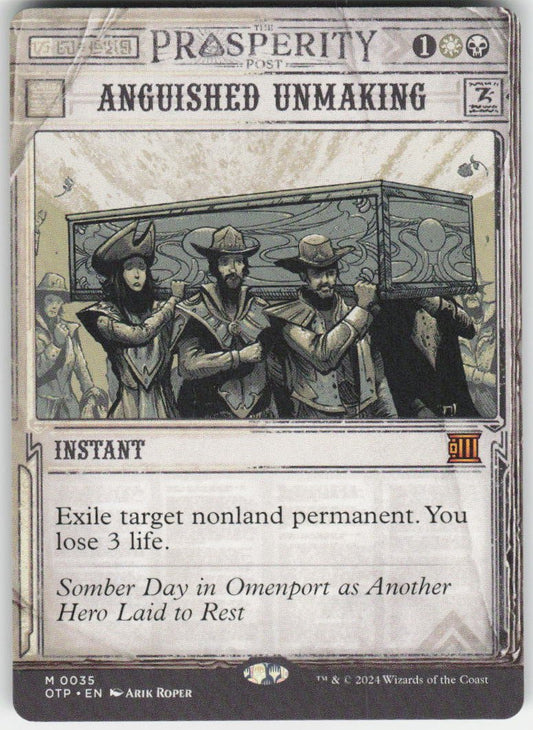Anguished Unmaking M Outlaws of Thunder Junction: Breaking News 35 NM