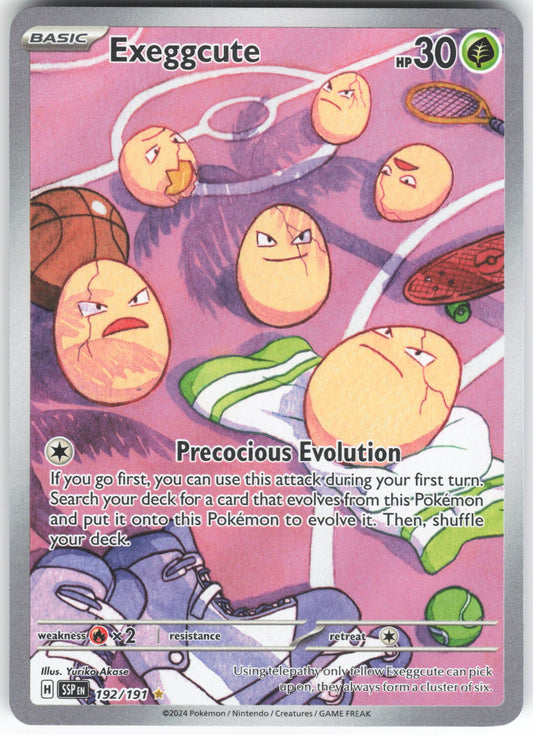 Exeggcute - Illustration Rare SV08: Surging Sparks 192/191 NM
