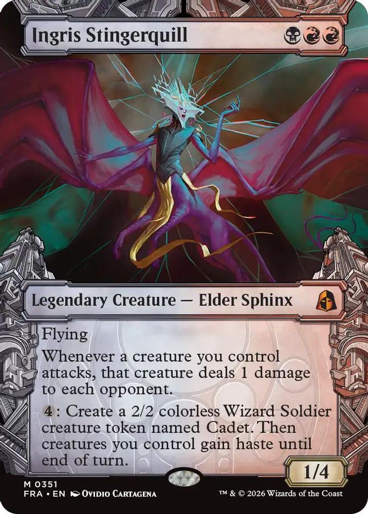 Ingris Stingerquill (Showcase) (0351) 351 Mythic Foil Reality Fracture NM/M