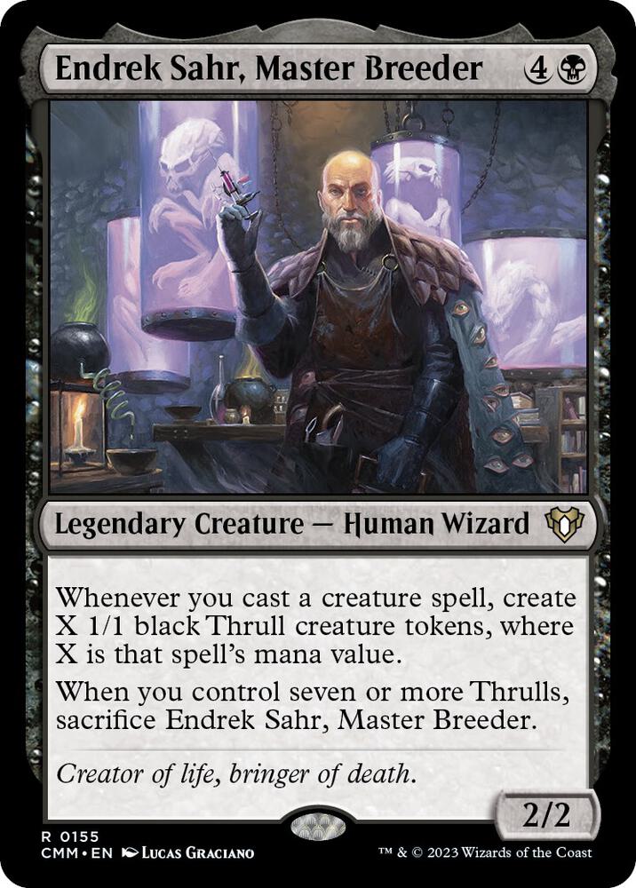 Endrek Sahr, Master Breeder 155 Rare Commander Masters NM/M