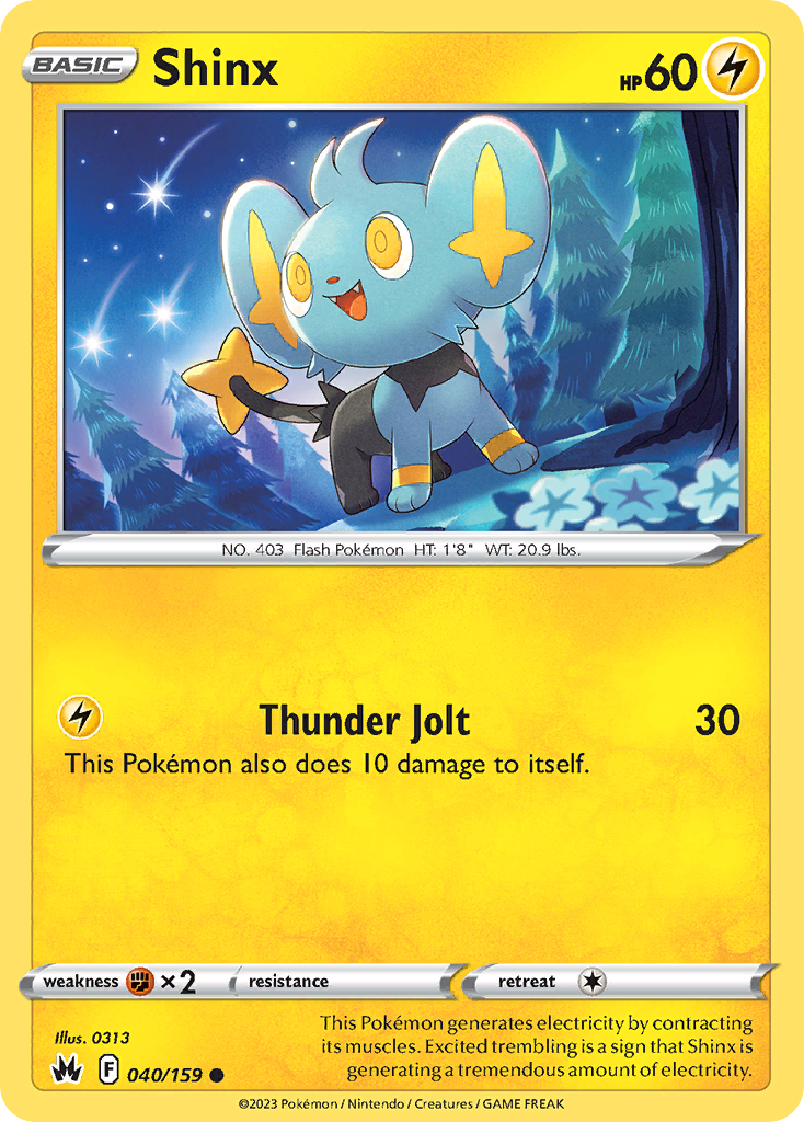 Shinx 040/159 Common Crown Zenith NM/LP