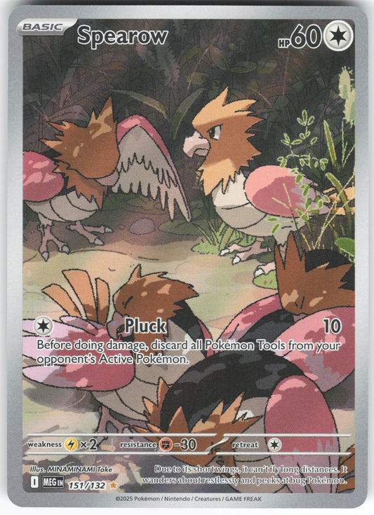 Spearow - Illustration Rare ME01: Mega Evolution 151/132 NM