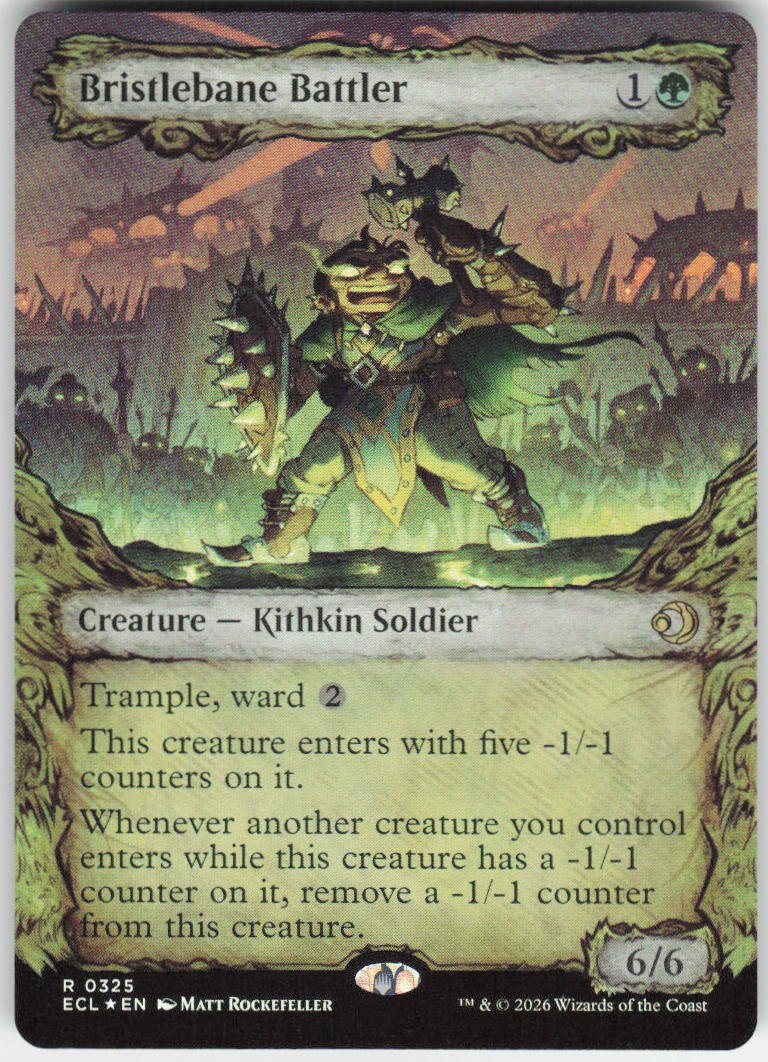 Bristlebane Battler (Showcase Foil) R Lorwyn Eclipsed 325 NM