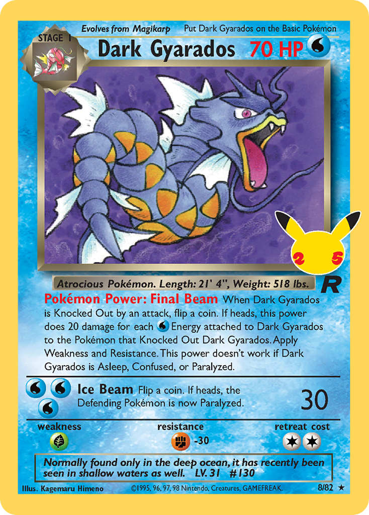 Dark Gyarados 82/82 Classic Collection Celebrations: Classic Collection NM/M