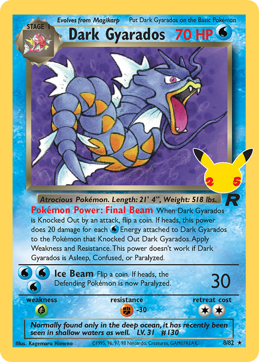 Dark Gyarados 82/82 Classic Collection Celebrations: Classic Collection NM/M