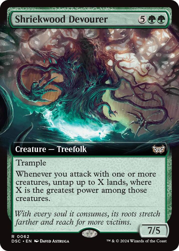 Shriekwood Devourer (Extended Art) 62 Commander: Duskmourn: House of Horror NM/M