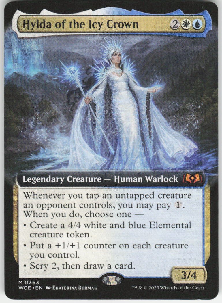 Hylda of the Icy Crown (Extended Art) M Wilds of Eldraine 363 NM