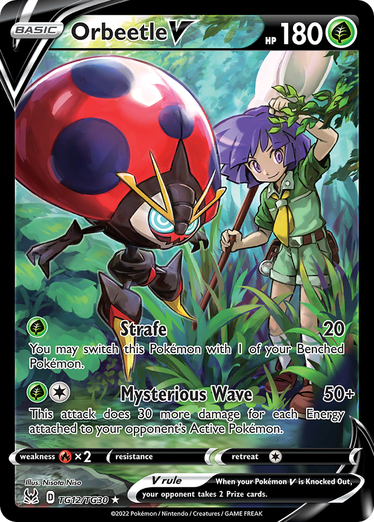 Orbeetle V TG12/TG30 V Rare Lost Origin Trainer Gallery Holo NM/M