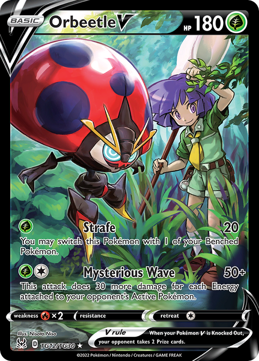 Orbeetle V TG12/TG30 V Rare Lost Origin Trainer Gallery Holo NM/M