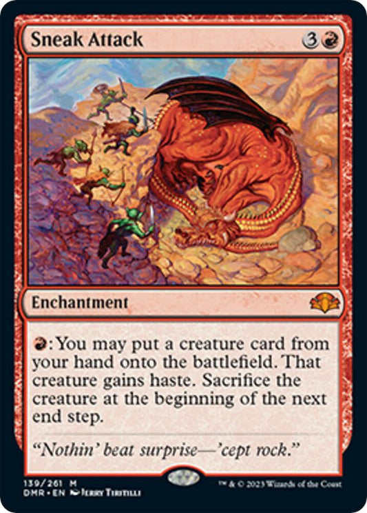 Sneak Attack 139 Mythic Dominaria Remastered NM/M