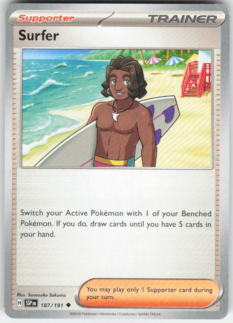 Surfer - Uncommon SV08: Surging Sparks 187/191 NM