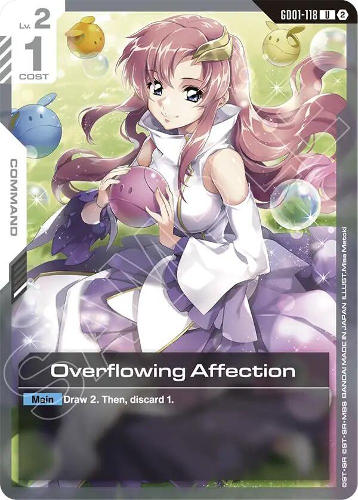 Overflowing Affection GD01-118 UC Deck Build Box Freedom Ascension NM/M